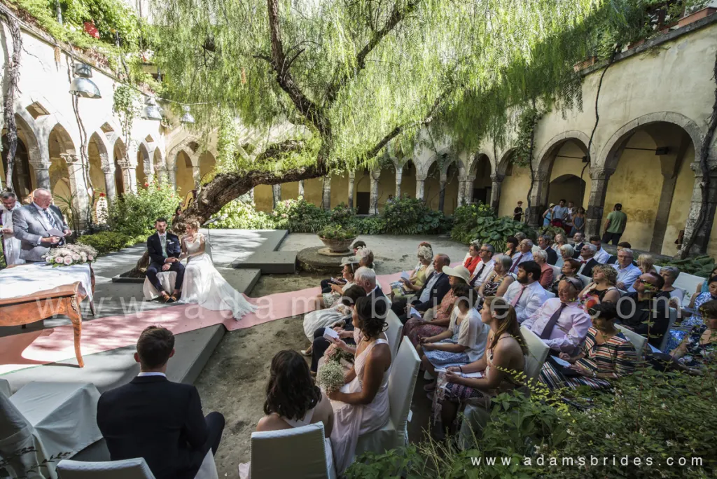 Panoramic view of the Cloister of San Francesco in Sorrento