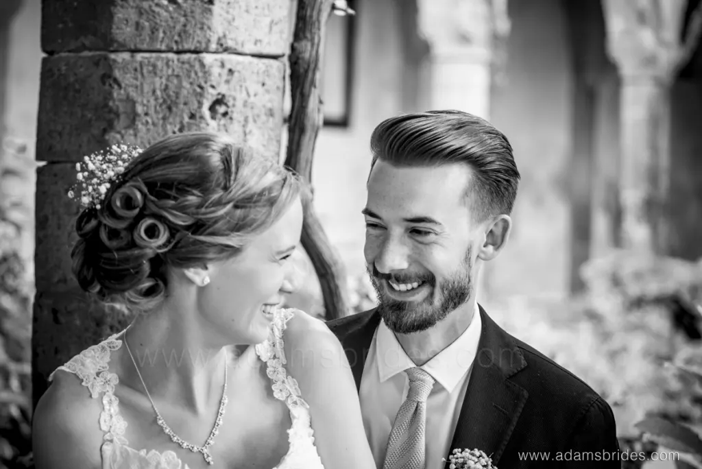 Newlyweds in the Cloister of San Francesco