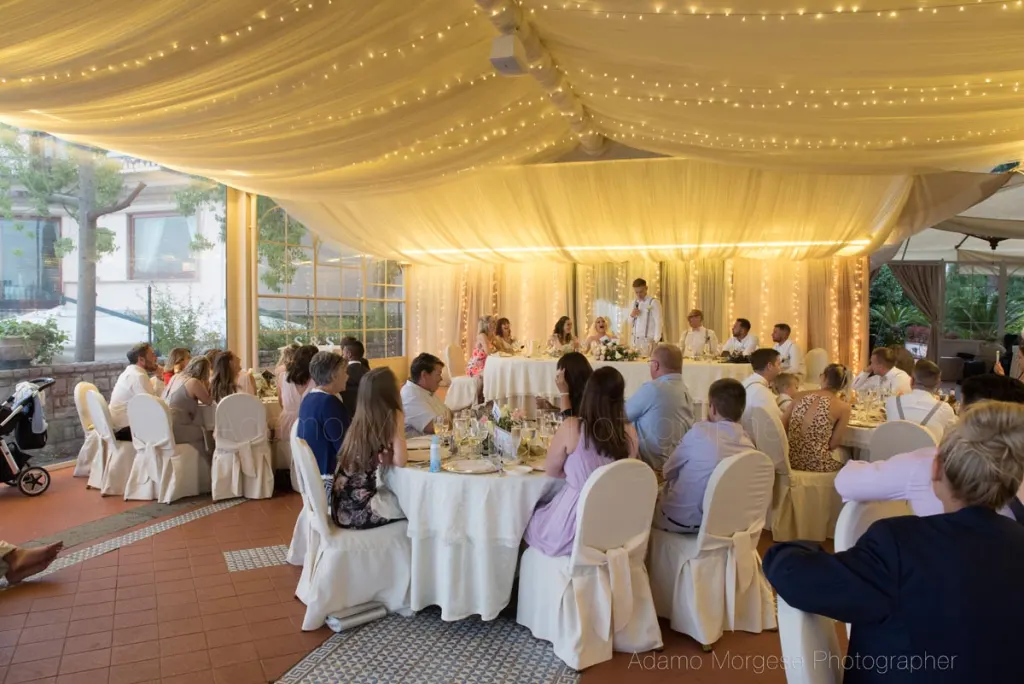Wedding speeches at Villa Antiche Mura