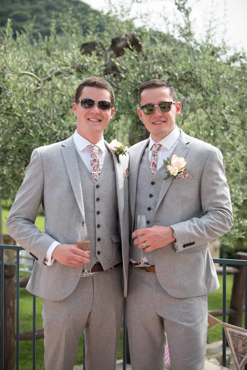 The groom with his brother