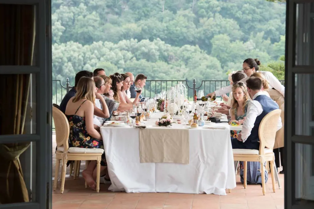 Wedding banquet in the villa near Sorrento