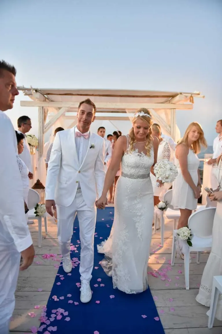 Just married at Coco Beach in Polignano a Mare
