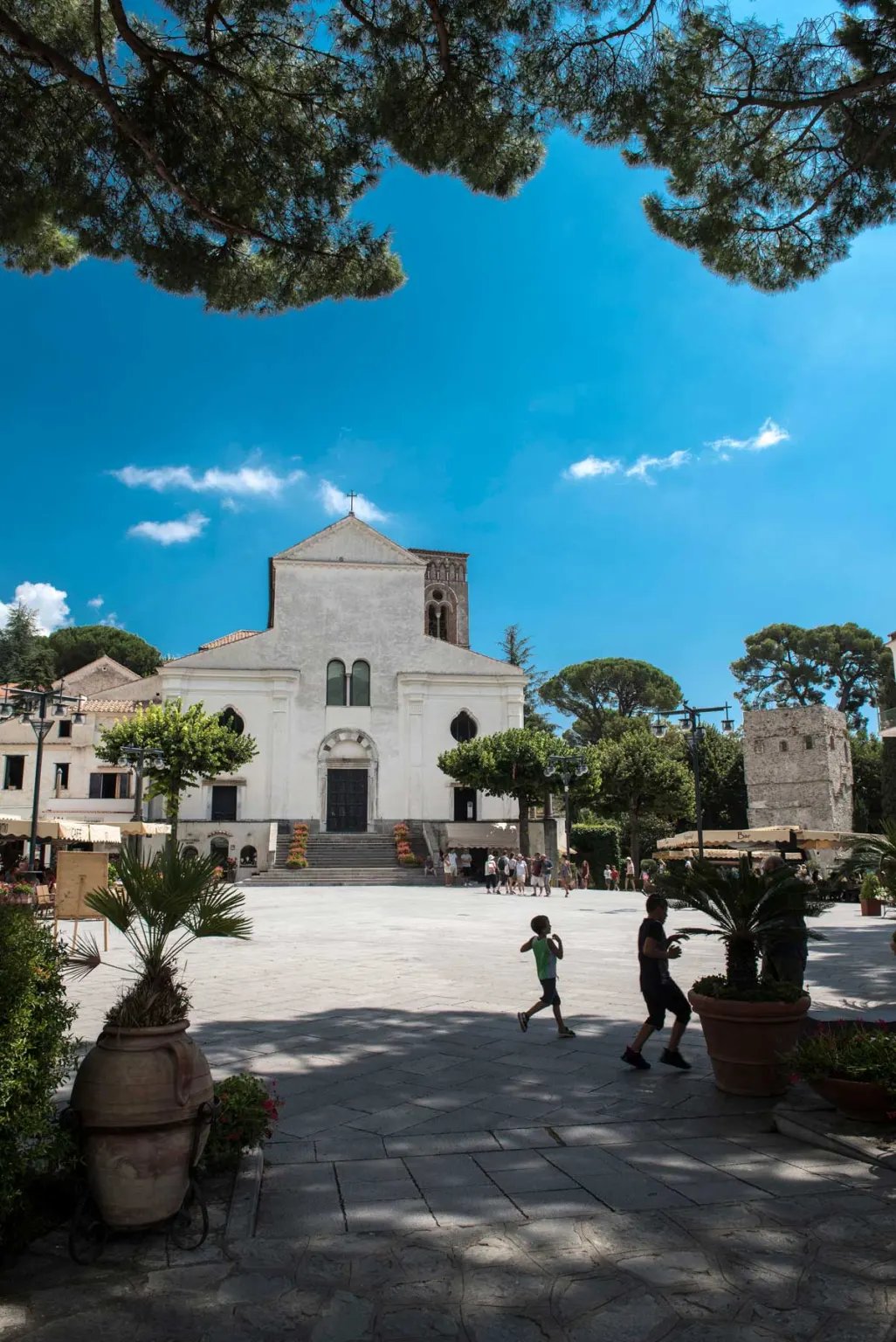 Ravello perched above the Amalfi Coast