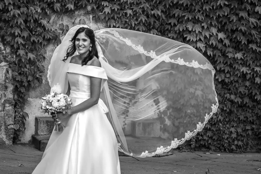 Portrait of a bride in Ravello