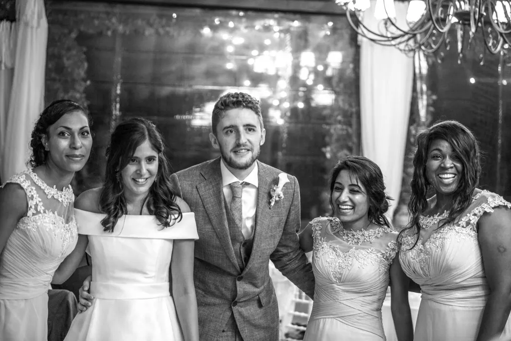 Guests celebrating at a wedding party at Villa Eva in Ravello