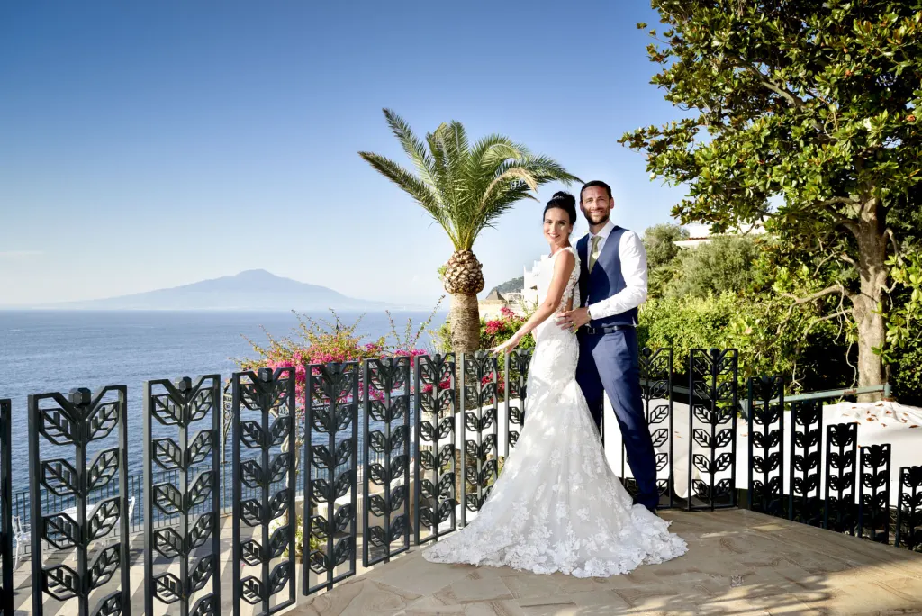 Reception at Villa Antiche Mura overlooking the Amalfi Coast