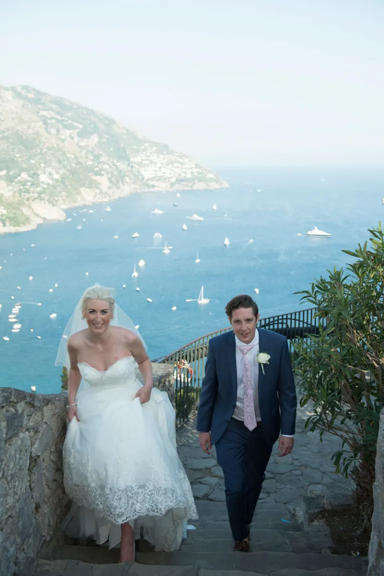 Spectacular view over Positano and the sea