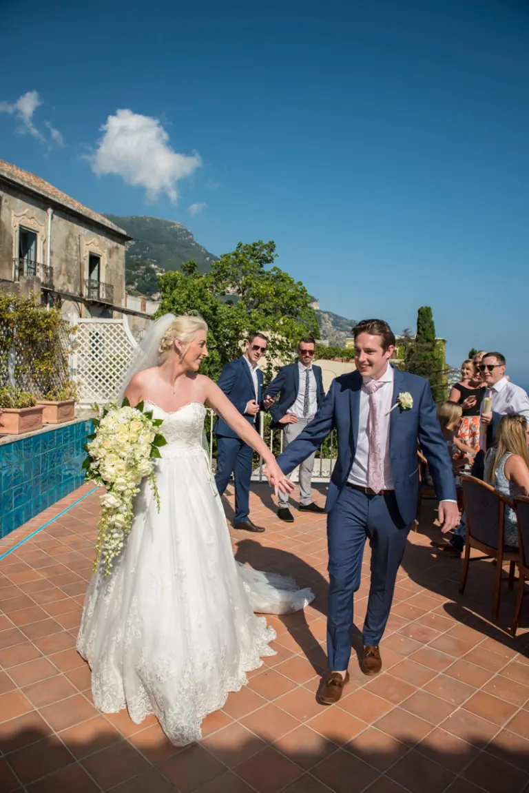 Civil wedding ceremony at the town hall in Positano